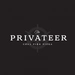 A black and white logo for coal fire pizza.